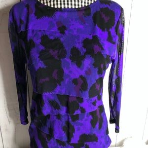 Dana Buchman Blouse with 3/4 sleeves size M exc